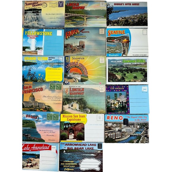 Lot of 22 Vintage Postcards USA States Parks Postcard Ephemera - Picture 7 of 8